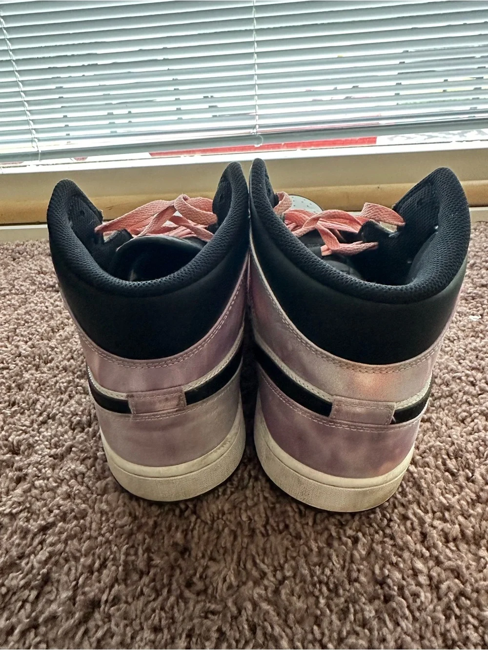 Jordan 1 Mid - Black, White & Pink Tie-dye